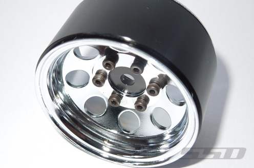 SSD RC D Hole 1.55" Steel Bead Lock Crawler Wheels And